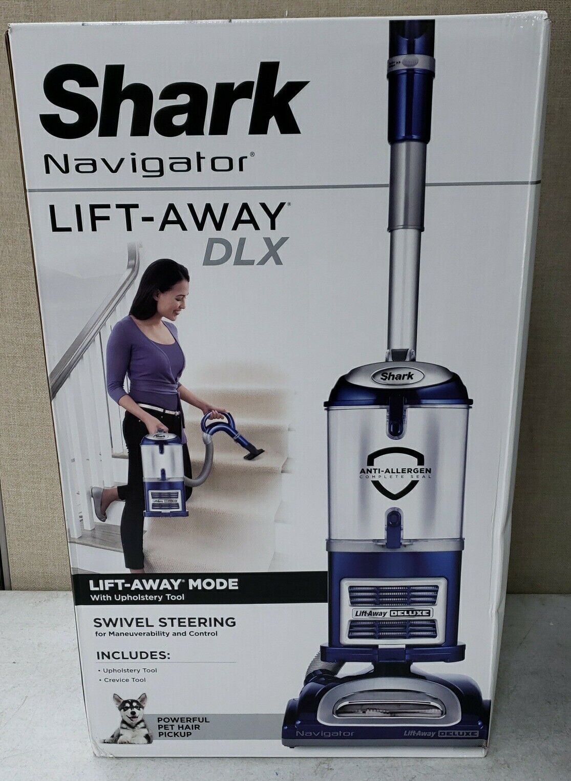 NEW Shark NV360-31 Navigator Lift-Away Deluxe Upright Vacuum Cleaner - Blue