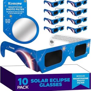 top rated solar eclipse glasses for 2024 ce and iso certified bonus